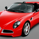 Image for article titled Alfa Romeo 8C Competizione Spider Set for 2009 Launch